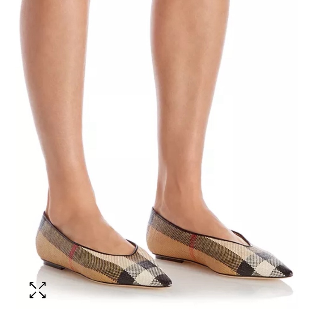 Burberry Madelina Vintage Check Pointed Toe flats